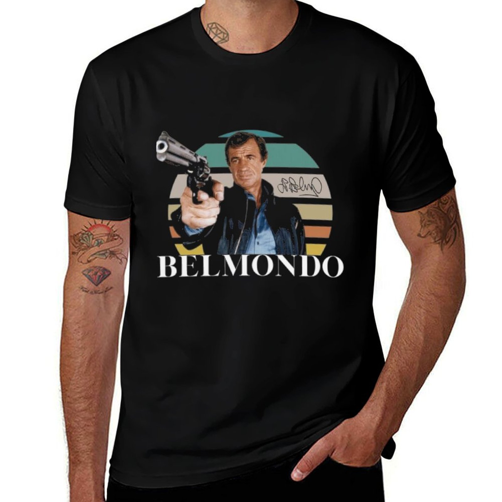 Jeans Shirt Fashion For Men - Jean Paul Belmondo T-Shirt Street Fashion