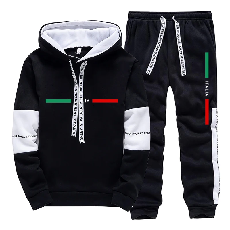 Mens Fashion Casual 2026 - 2026 Men's Tracksuit Printing Casual Hoodie