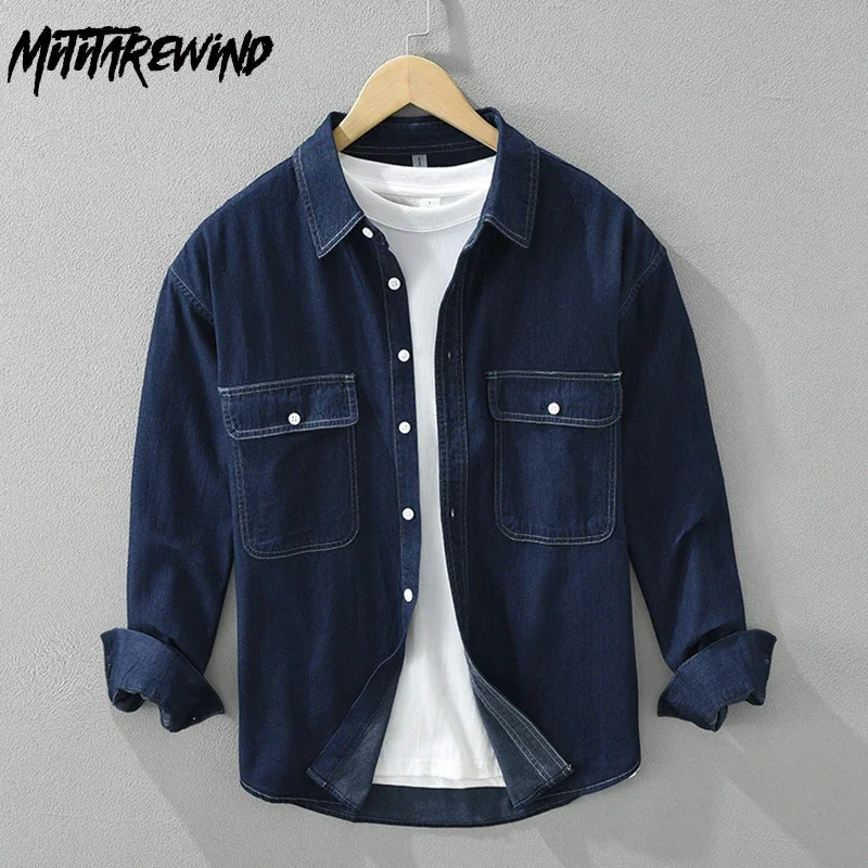 Korean Fashion Men Denim Shirt - đánh giá và giá Jeans Shirt Fashion For Men
