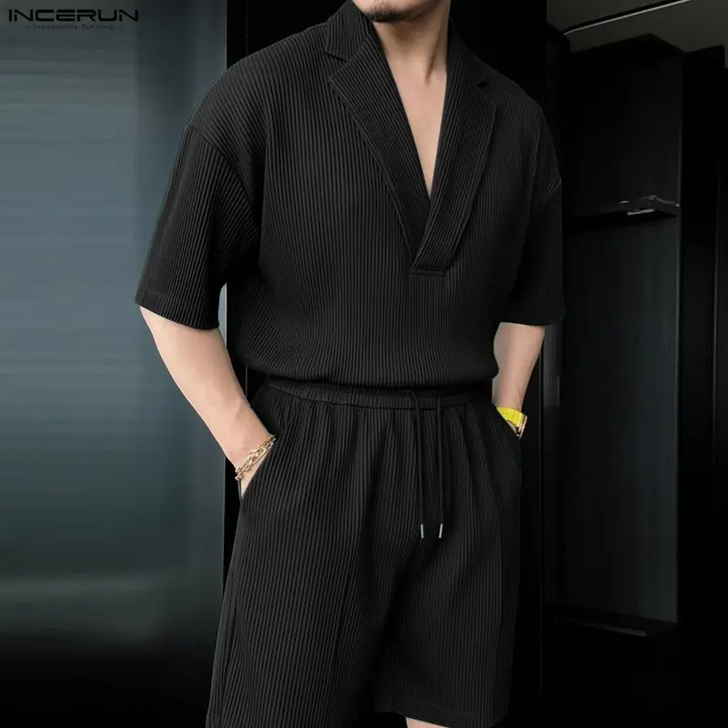 INCERUN Men Sets Solid Color L - đánh giá và giá Mens Fashion Casual 2026