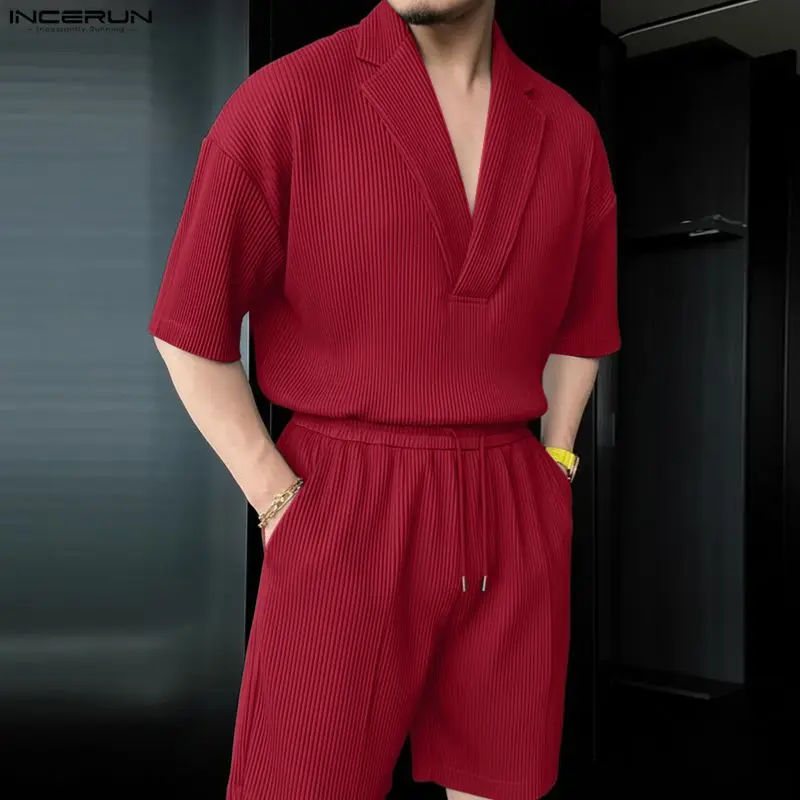 INCERUN Men Sets Solid Color L - đánh giá và giá Mens Fashion Casual 2026