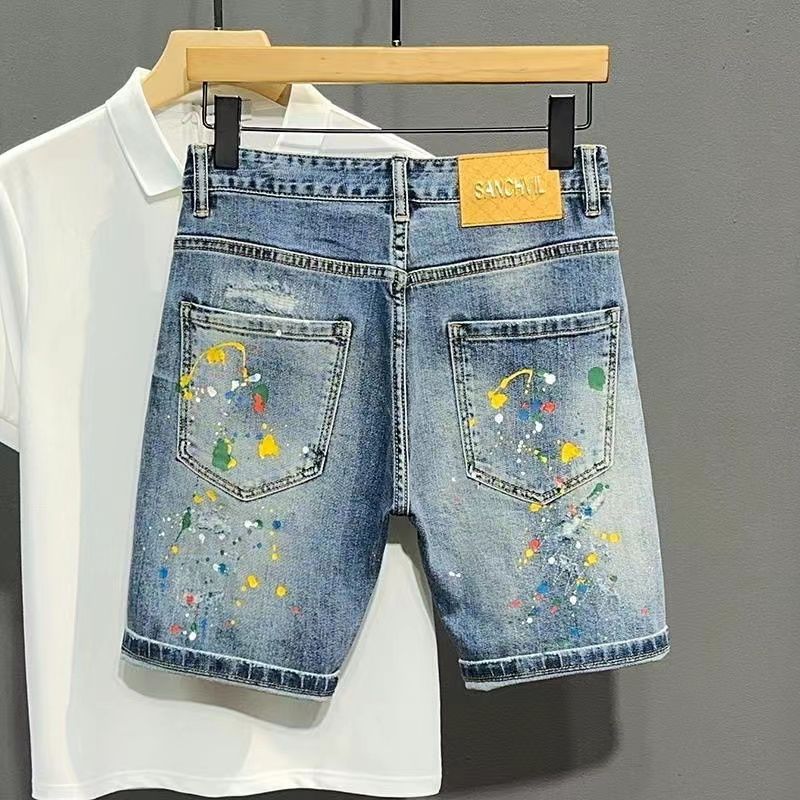 Men's Short Jeans Pants Graffi - đánh giá và giá Xl Men'S Fashion