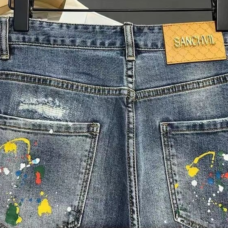 Men's Short Jeans Pants Graffi - đánh giá và giá Xl Men'S Fashion
