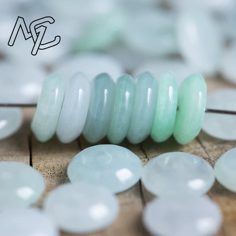 10pcs Natural Emerald White Ja - đánh giá và giá Men'S Fashion Accessories