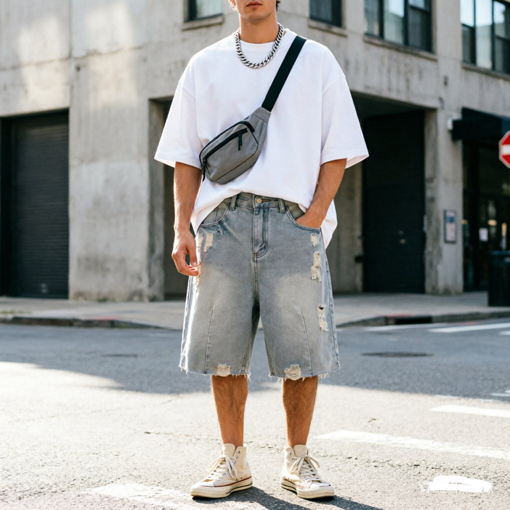 Summer Men's Casual Jeans Shor - đánh giá và giá Jeans Pants Fashion Men
