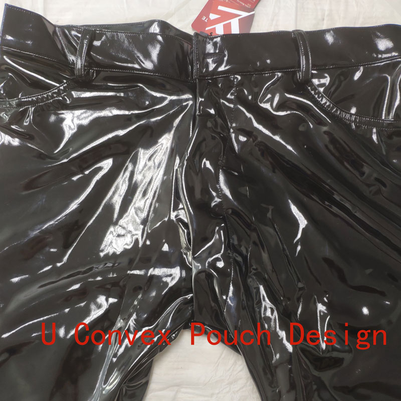 Fashion Men Latex Shiny Stage  - đánh giá và giá Jeans Pants Fashion Men