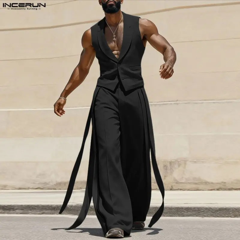 INCERUN Men Sets Solid Color V - đánh giá và giá Mens Fashion Casual 2026