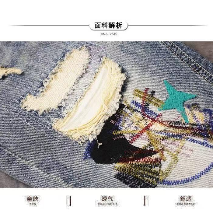 Summer Men's Fashion Scraped P - đánh giá và giá Jeans Pants Fashion Men