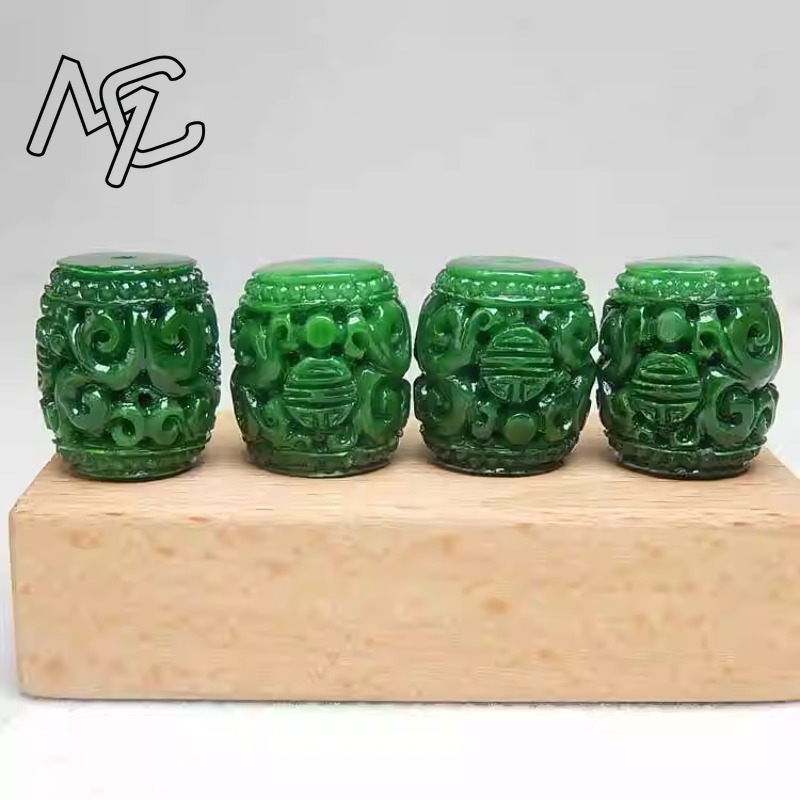 5pc Natural Green Jade Carving - đánh giá và giá Men'S Fashion Accessories