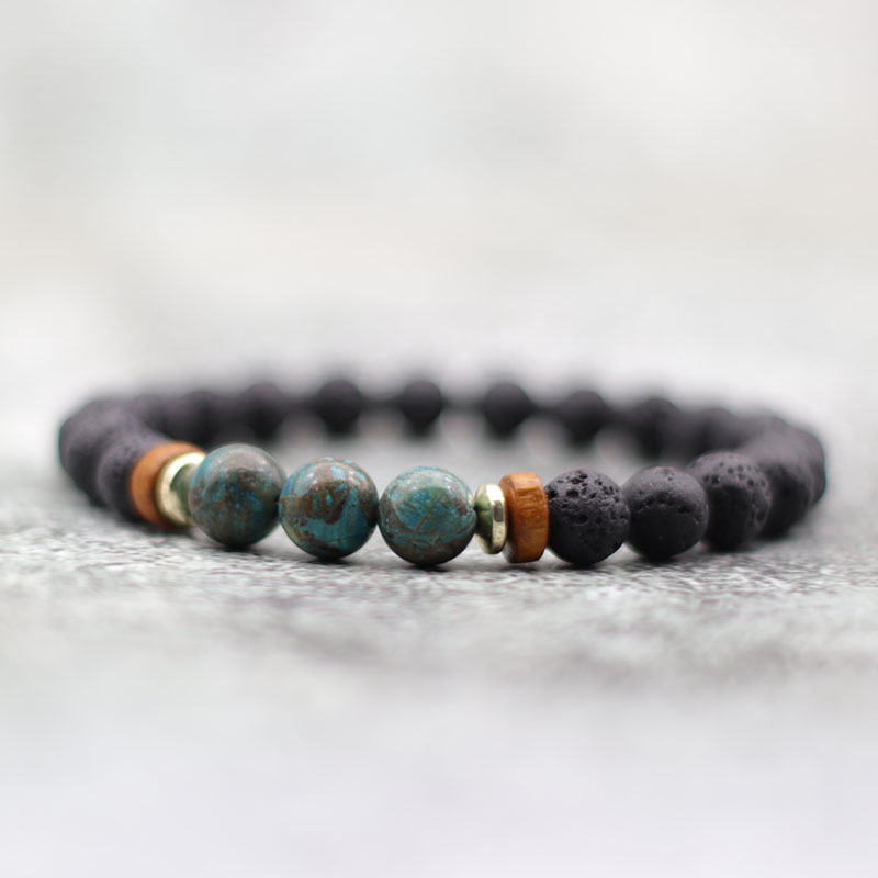 Natural 8mm Lava Stone Bracele - đánh giá và giá Amazon Men'S Fashion