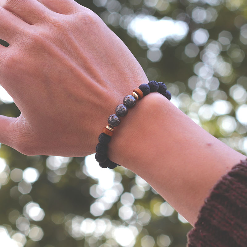 Natural 8mm Lava Stone Bracele - đánh giá và giá Amazon Men'S Fashion