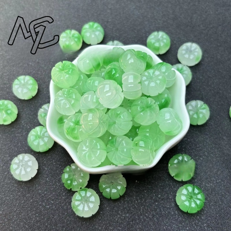 10pcs A Green Jade Pumpkin Bea - đánh giá và giá Men'S Fashion Accessories