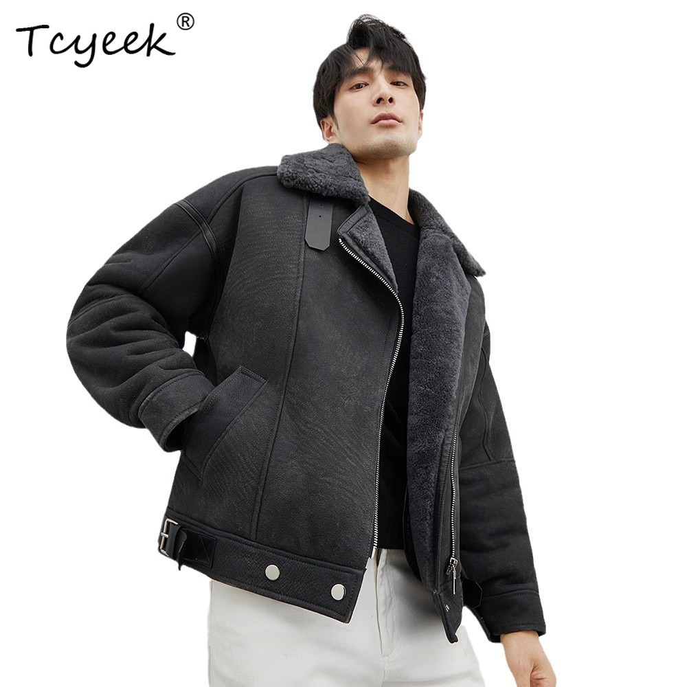 Tcyeek Natural Merino Sheep Fu - đánh giá và giá Men'S Fashion Zipper Jacket