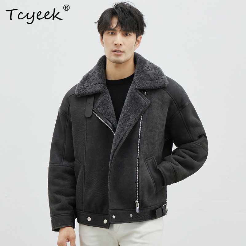 Tcyeek Natural Merino Sheep Fu - đánh giá và giá Men'S Fashion Zipper Jacket