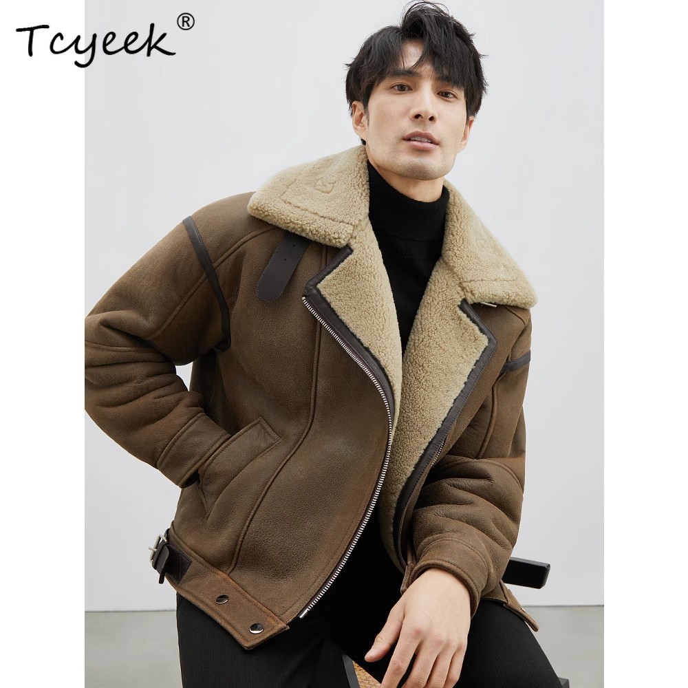 Tcyeek Natural Merino Sheep Fu - đánh giá và giá Men'S Fashion Zipper Jacket
