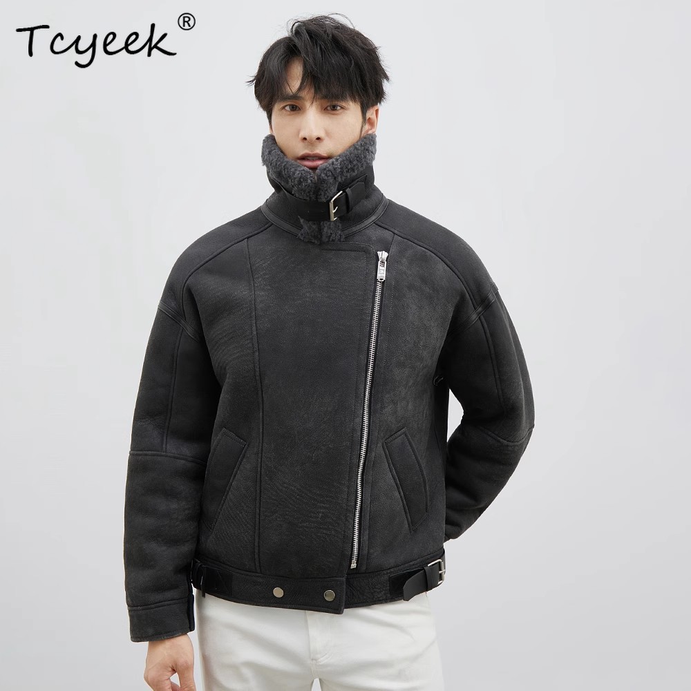 Tcyeek Natural Merino Sheep Fu - đánh giá và giá Men'S Fashion Zipper Jacket