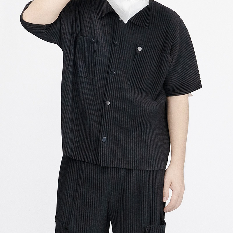 Miyake Pleated Shirt Set Pliss - đánh giá và giá Mens Fashion Casual 2026