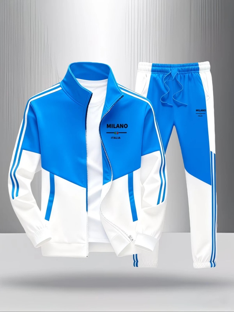 Men 2 Piece Tracksuit Fashion  - đánh giá và giá Men'S Fashion Zipper Jacket