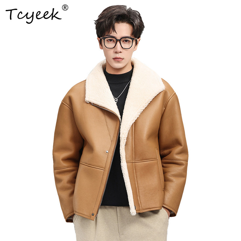 Tcyeek Natural Fur Coat Men Fa - đánh giá và giá Men'S Fashion Zipper Jacket