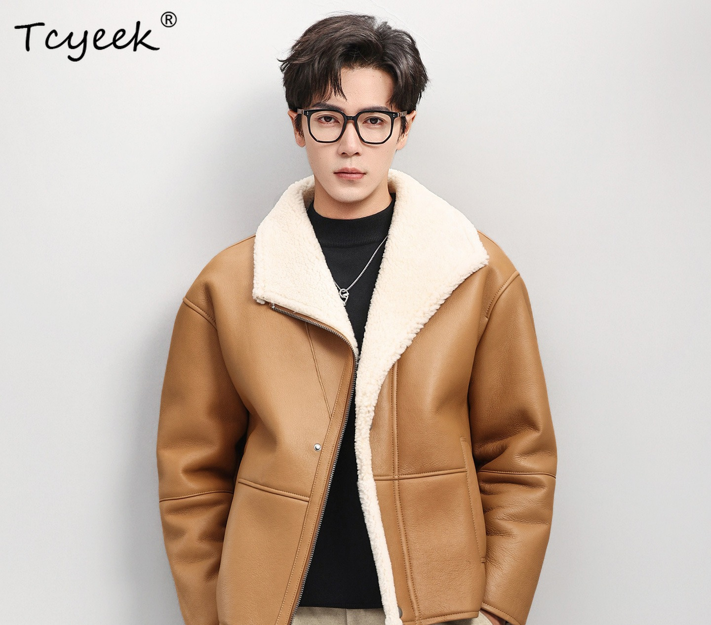Tcyeek Natural Fur Coat Men Fa - đánh giá và giá Men'S Fashion Zipper Jacket