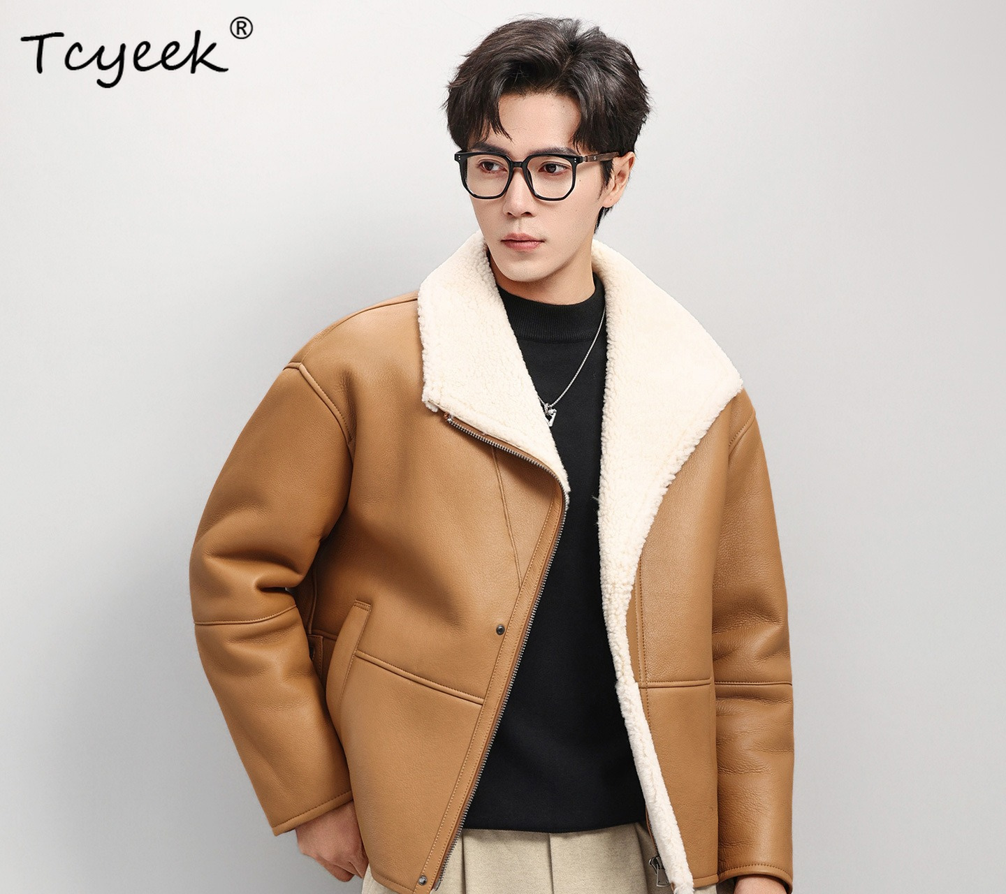 Tcyeek Natural Fur Coat Men Fa - đánh giá và giá Men'S Fashion Zipper Jacket