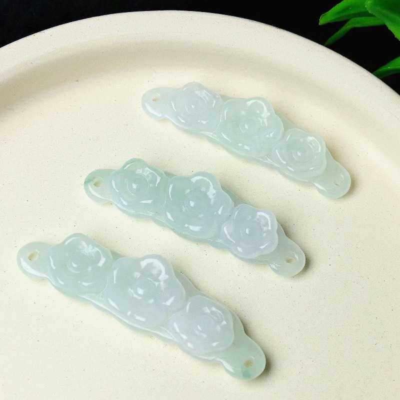 1pc Natural Jadeite Emerald Fl - đánh giá và giá Men'S Fashion Accessories