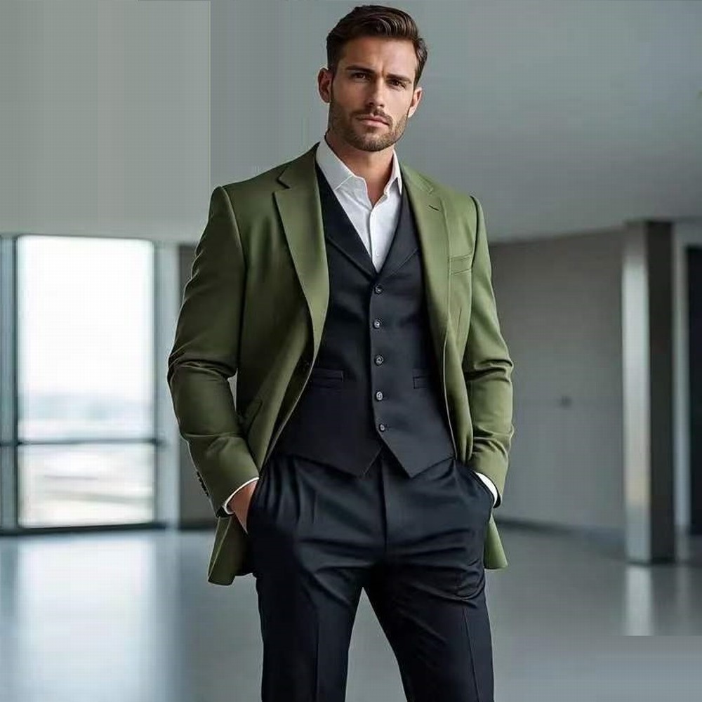 Fashion Army Green And Black F - đánh giá và giá Men'S Fashion Zipper Jacket