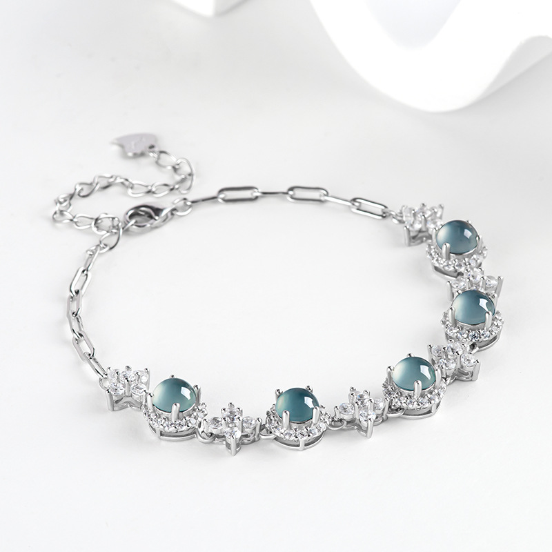Blue Myanmar Jadeite Bracelet  - đánh giá và giá Men'S Fashion Accessories