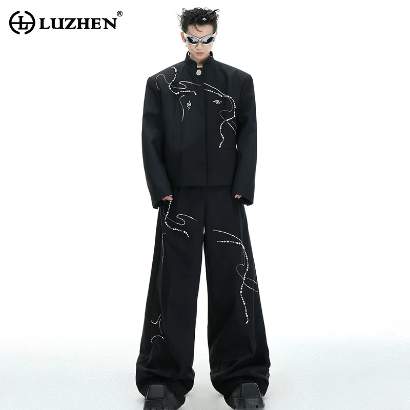 LUZHEN Chain Pad Pearl 2026 De - đánh giá và giá Men'S Fashion Loose Pants