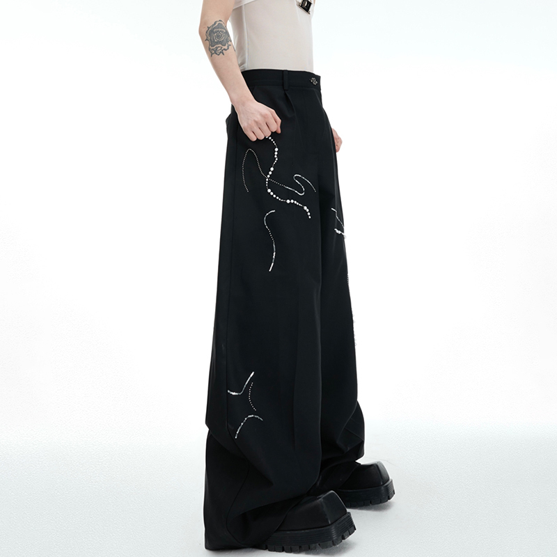 LUZHEN Chain Pad Pearl 2026 De - đánh giá và giá Men'S Fashion Loose Pants