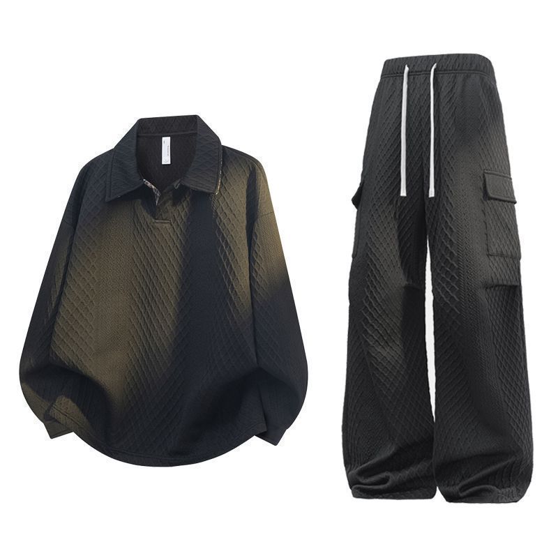 Unisex Jacquard  Plaid Polo Sh - đánh giá và giá Men'S Fashion Loose Pants