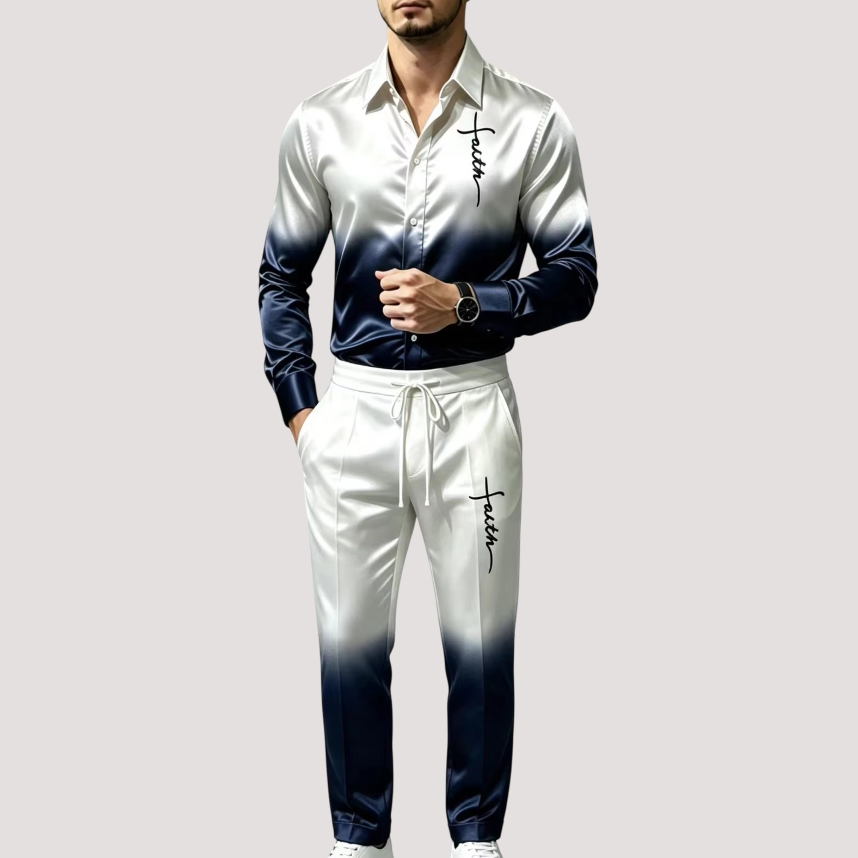 Men's Satin Silk Sports Suit T - đánh giá và giá Mens Fashion Style