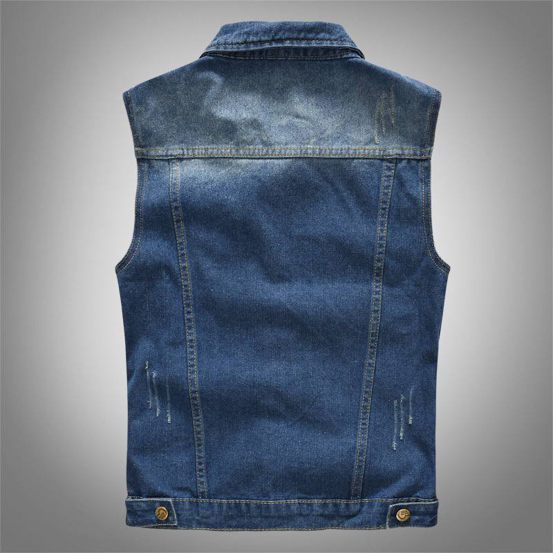 Spring Summber Men's Denim Ves - đánh giá và giá Men'S Fashion Vest With Jeans