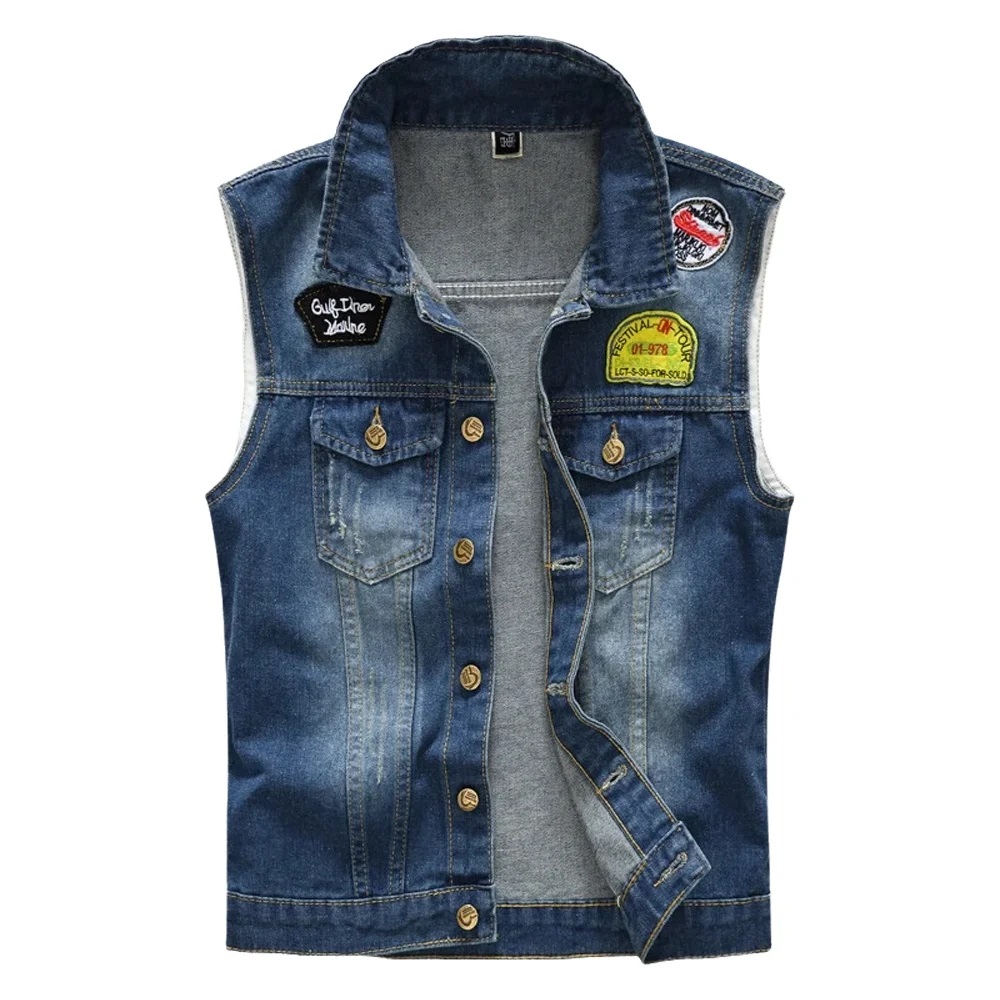 Spring Summber Men's Denim Ves - đánh giá và giá Men'S Fashion Vest With Jeans